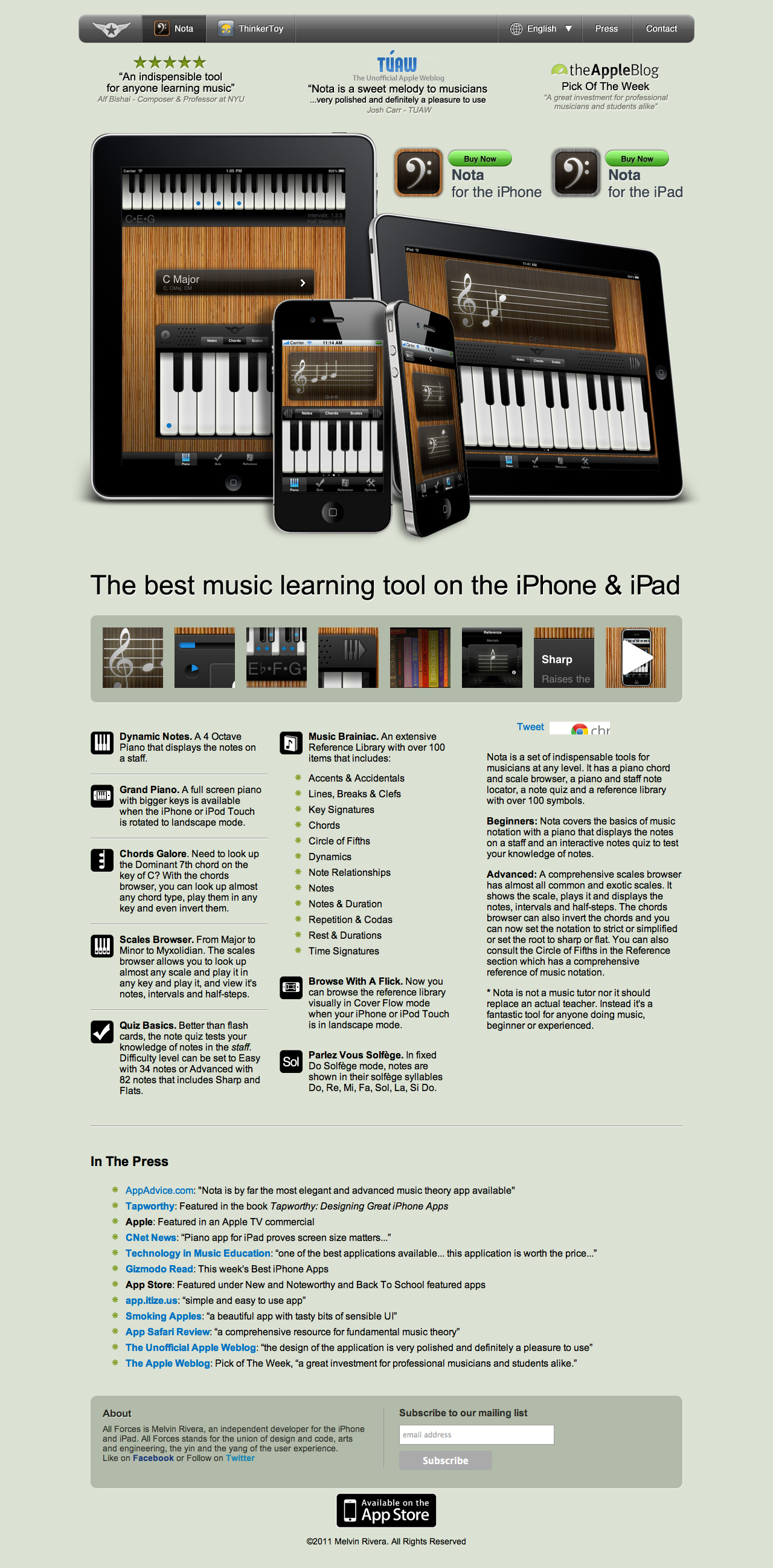 Nota for iPhone and iPad